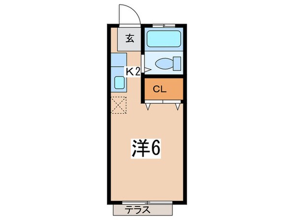 神橋ハイツ第１の物件間取画像